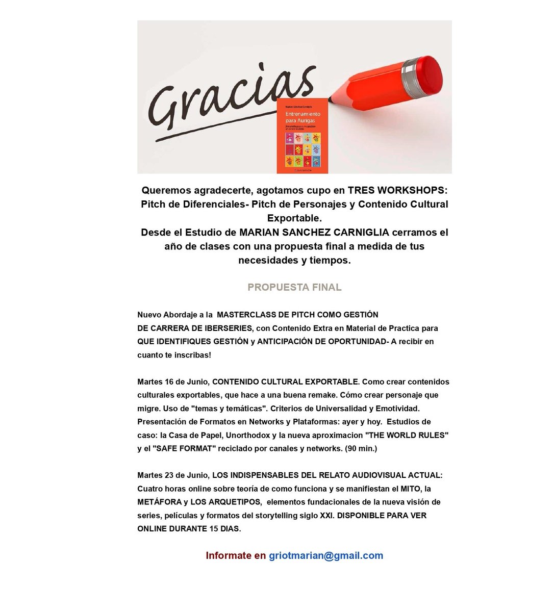 PROPUESTA FINAL-GESTION DE CARRERA- CONTENIDO EXPORTABLE Y LOS INDISPENSABLES DEL STORYTELLING - mailchi.mp/2048aacfdcc9/g…