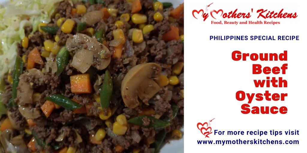 KitchensMother's tweet photo. Philippines Special Ground Beef with Oyster Sauce recipe.
.
.
.
#HealthyRecipes #RecipeOfTheDay #recipes #foodstagram #pilipinorecipes #foodporn #heathyfood #arabicrecipe #RecipesForThePeople https://t.co/ciIGfkTJ1c