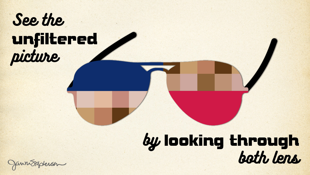 JanMStephenson's tweet photo. Stay open minded, think logically, and see through both lens. https://t.co/WY4qa2vhos