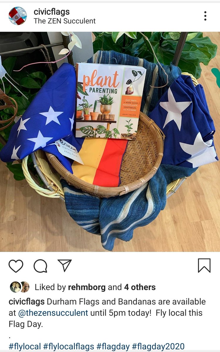 JulieWhite46's tweet photo. Purchase and fly your Durham flag today! #flagday2020 #DurhamFlag #flylocal @theZenSucculent @CityofDurhamNC @CivicFlags https://t.co/28Vj4Gi54b