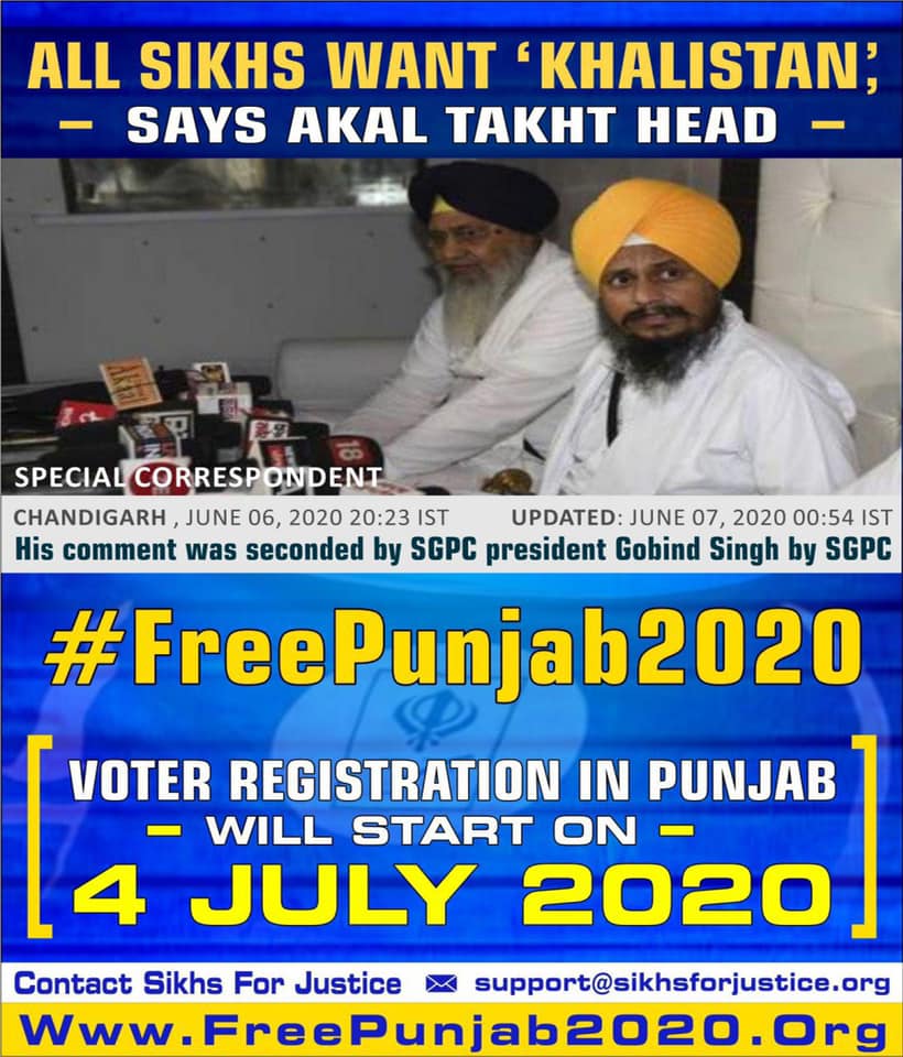 realSukhiChahal's tweet photo. Thanks to Akal Takht Jathedar Sahib for clarifying his recent remarks on '#Khalistan'. Hope it wakes up #Pannun, #SFJ  from deep slumber! #Sikhs need be vocal against those playing in the hands of #Pakistan and #China for their vested interests. https://t.co/aVHziuFO5D