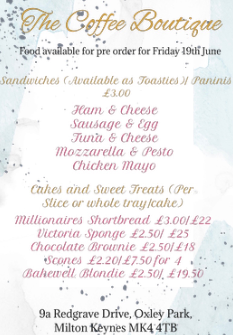 Opening for takeaways on the 19th of June ✨ 
One day only!
Strict social distancing rules