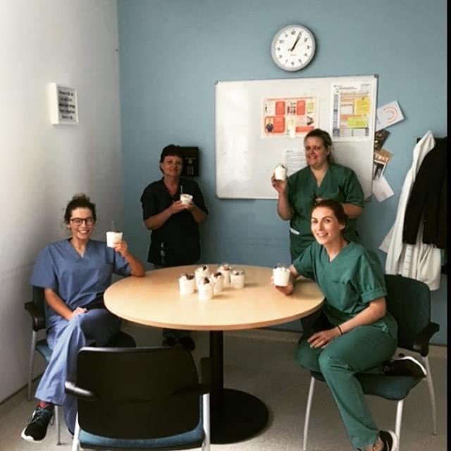 One last clap for our health heroes courtesy of @bmg_acc ...hope you all enjoyed your 🍦...thank you from all of us ❤️🍦❤️🍦
@bmg_acc "small enough to care, large enough to cope"
#sherpaicecream 
#newtownards 
#icecream 
#rolledicecream 
#livinginards 
#shopnewtownards