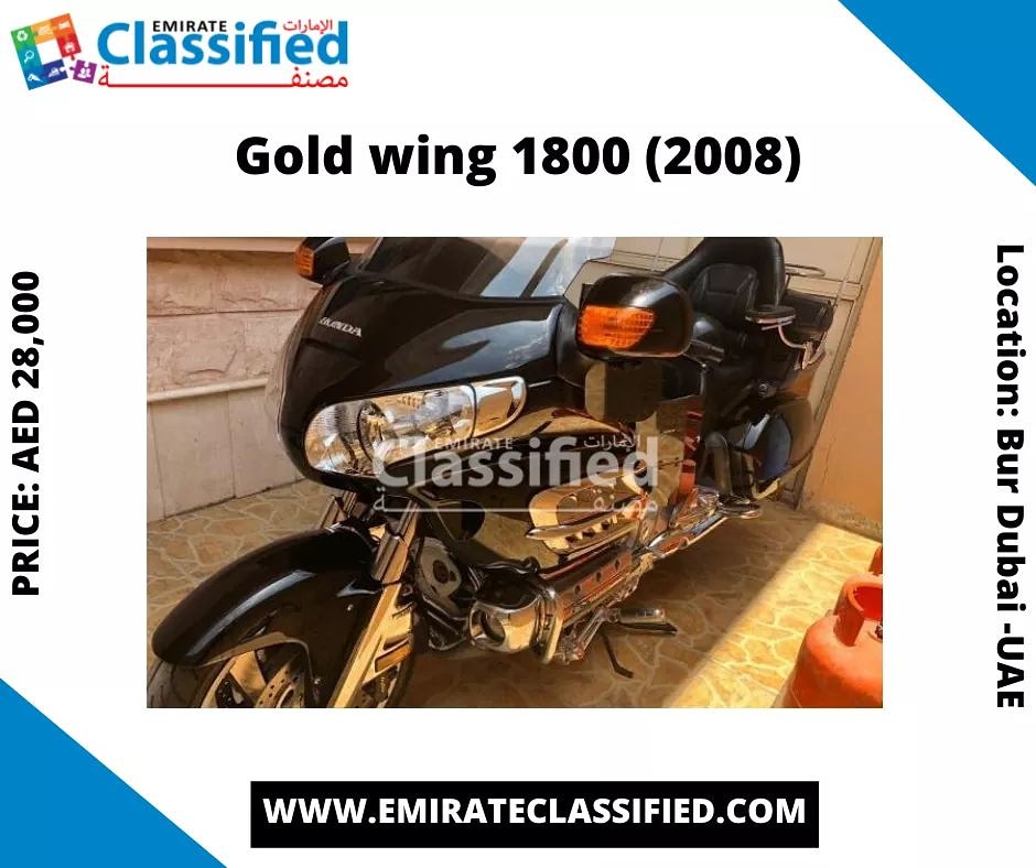EmirateCLFD's tweet photo. 𝗚𝗼𝗹𝗱𝘄𝗶𝗻𝗴 𝟭𝟴𝟬𝟬 (𝟮𝟬𝟬𝟴)

𝗗𝗲𝘀𝗰𝗿𝗶𝗽𝘁𝗶𝗼𝗻
Price: AED 28,000
Location: United Arab Emirates.

https://t.co/6gQlcHTgNo

#EmirateClassified #Emirate #Classified #Emirates #Classifieds #Bike #Goldwing #Goldwing2008 #BikeInDubai #UsedBike #UsedBikeInUAE #UAEBike https://t.co/CZWXARYpLE