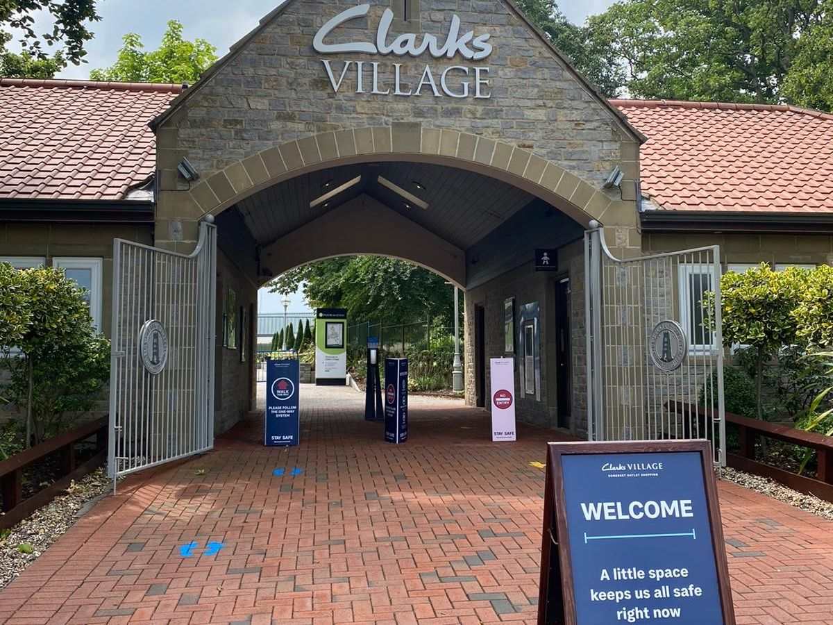 clarks village shops list