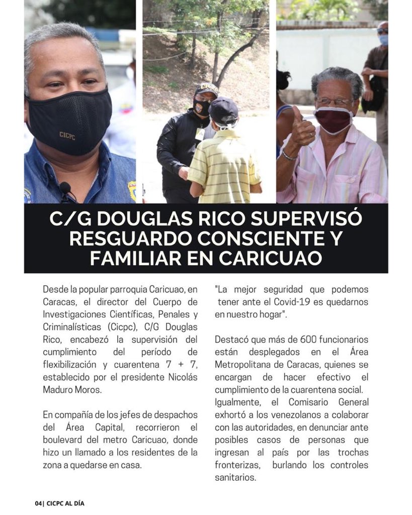 Ya estamos en la edición número 70 de CICPC Al Día. instagram.com/p/CBbF2_mBRlD/… #Cicpc