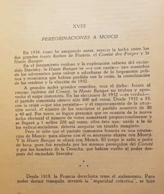 79- Requiere de nuevos aliados y como fiel a sus doctrinas de izquierda busca al partido comunista Ruso la criatura de Moscú......y la Haute Banque y todos sus serpientes viaja a Moscú.Con todo en la mesa se crea el pacto Franco-Sovietico ... y las Perigaciones a Moscú...