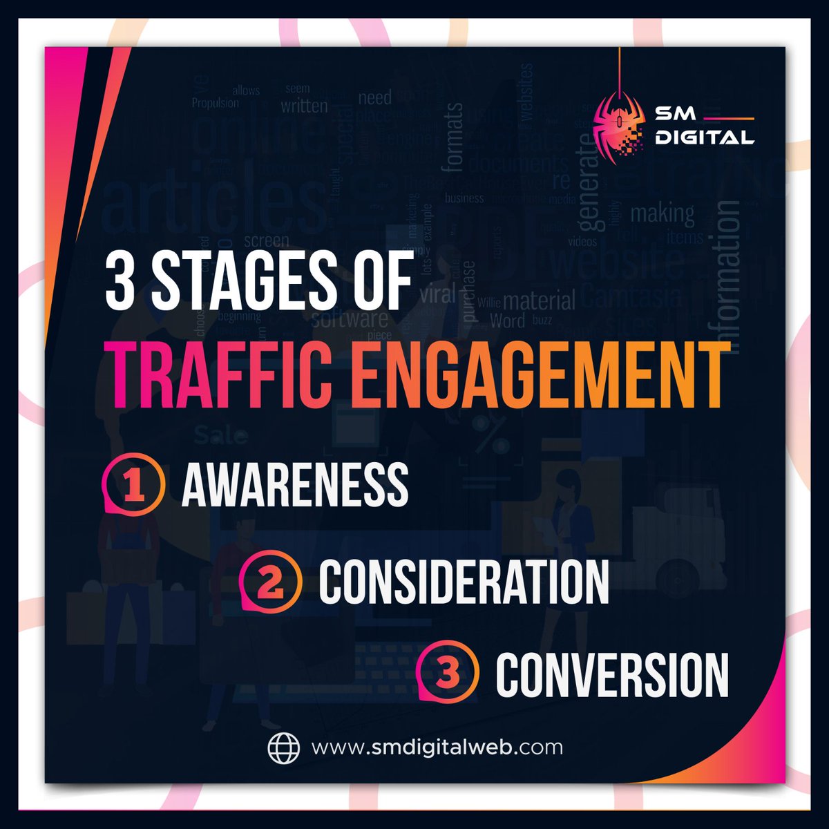 sm_digitalweb's tweet image. Do you know the engagement of traffic has stages? Sounds strange?
Yes, But it true ; Awareness, Consideration, Conversion
And that&apos;s you all setup, You get desired results to engage your targeted traffic. #awareness
#consideration #conversion #advertisement #ads #onlinebusiness