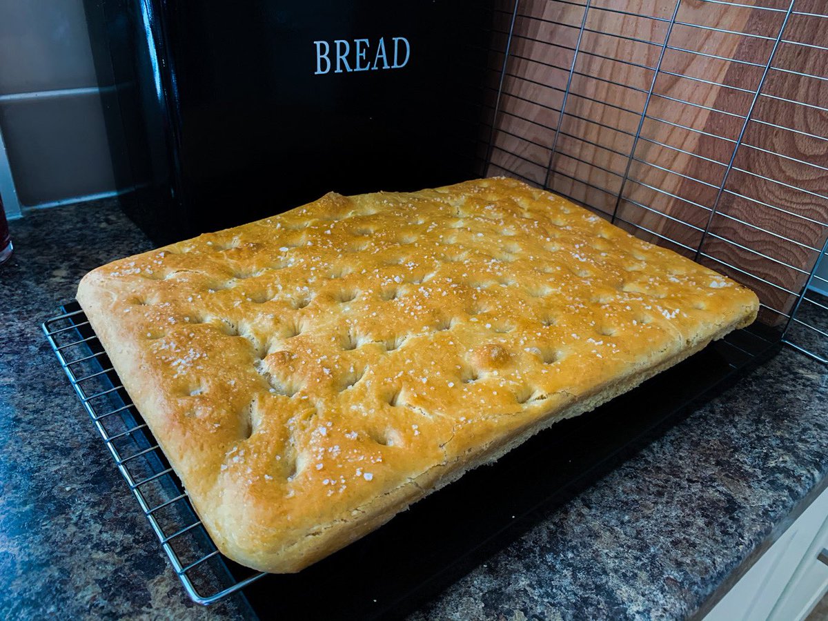 Lockdown baking...Focaccia alla Genovese col Sale
