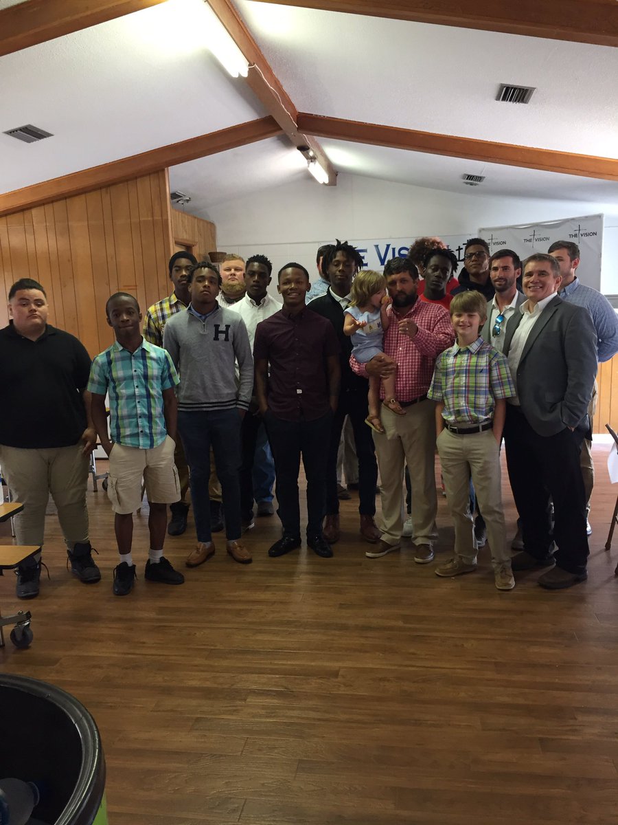 So thankful for The Vision Church and their willingness to invest in the Chickasaw City football players and coaches. We heard a great word and had a great meal. We appreciate your generosity! #gochieftans #sharpenthesaw
