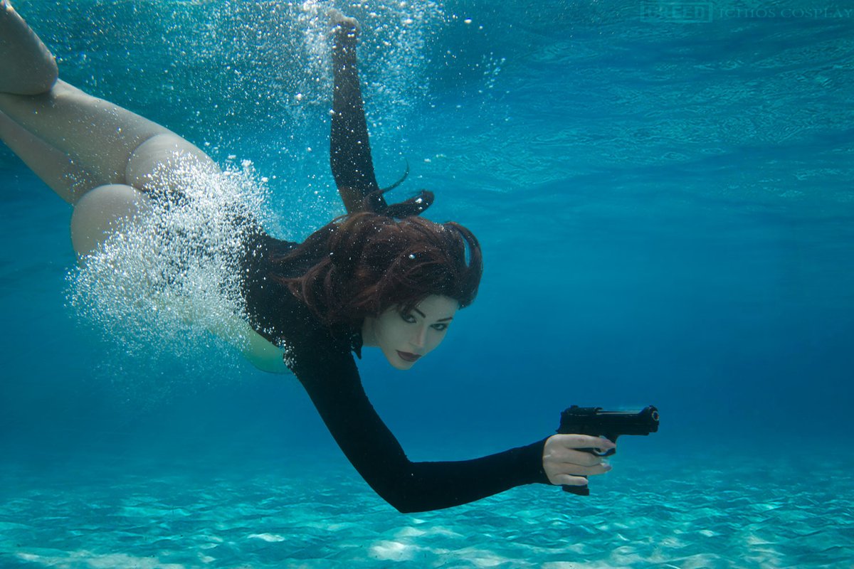 #LaraCroft stays Croft even deep underwater Water has always been my inspir...