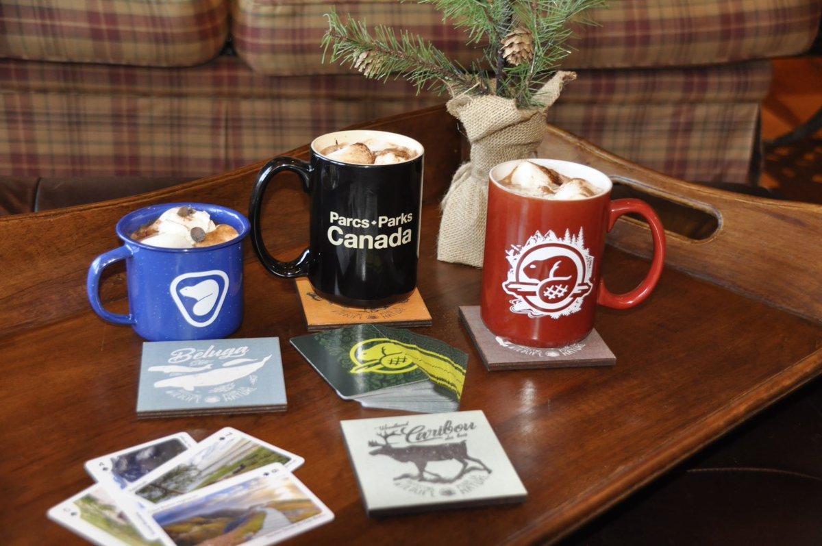 Weekend treats... telling family adventure stories ⛱🚲⛺ and sipping on yummy cocoa, 🍫 in each person's favourite mug, of course! ☕ Which #ParksCanadaShop mug do you like best? 

parkscanadashop.ca/collections/ac… 

#ParksMemories #ParksFromHome #stayhome #sunday #home
