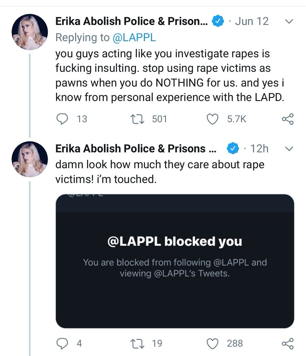 Many folks bring up rape as a reason to not defund cops.Here's a screenshot of LA police threatening to not investigate rape if there's 5% cut on their nearly $1.8 billion budget.I'm going to slowly drop some research on police and rape from my archives below.