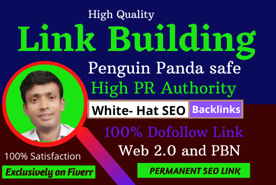 will do high pr authority dofollow SEO backlinks, link building