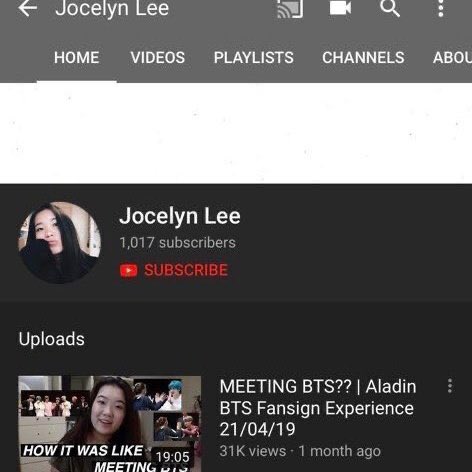 Jocelyn Lee, who in her now deleted Aladin fansign experience video made defaming remarks against J/M by calling him a “b*tch who looks down on his fans” and said it was her least favorite fansign experience bc of him. Bora posted clips of her video on her page.