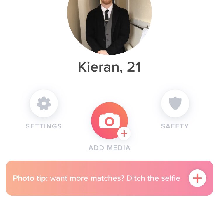 Kieranwaltonn's tweet image. Cheers @Tinder big confidence boost