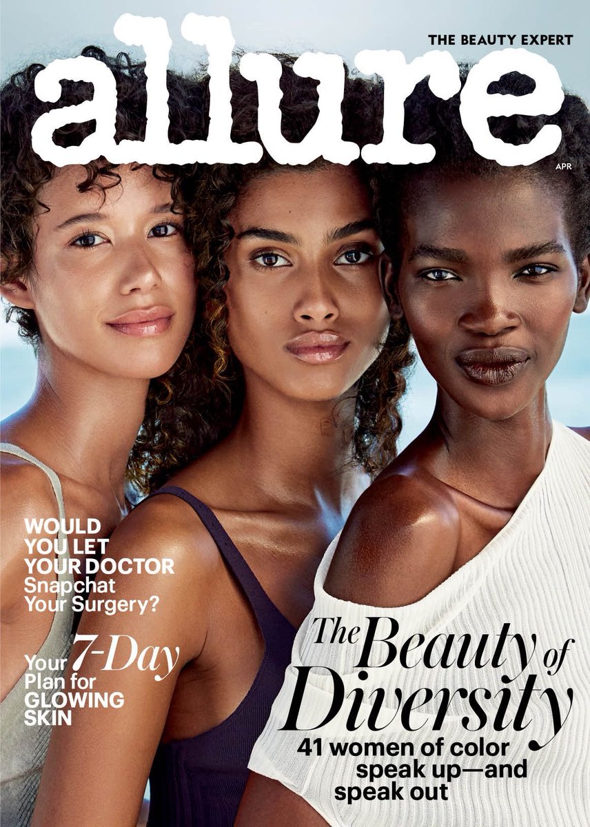 13) My team is intensely smart and understands that talking about skin color and hair is not frivolous. It’s a doorway to discussing really big issues in culture, like racism, colorism (this Lupita issue was nominated for a National Magazine Award)...