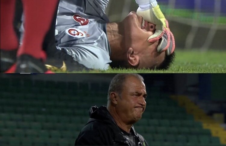 Bugün oynanan Galatasaray-Ç.Rize maçında Muslera sakatlandı, sahadan ambulansla çıktı!