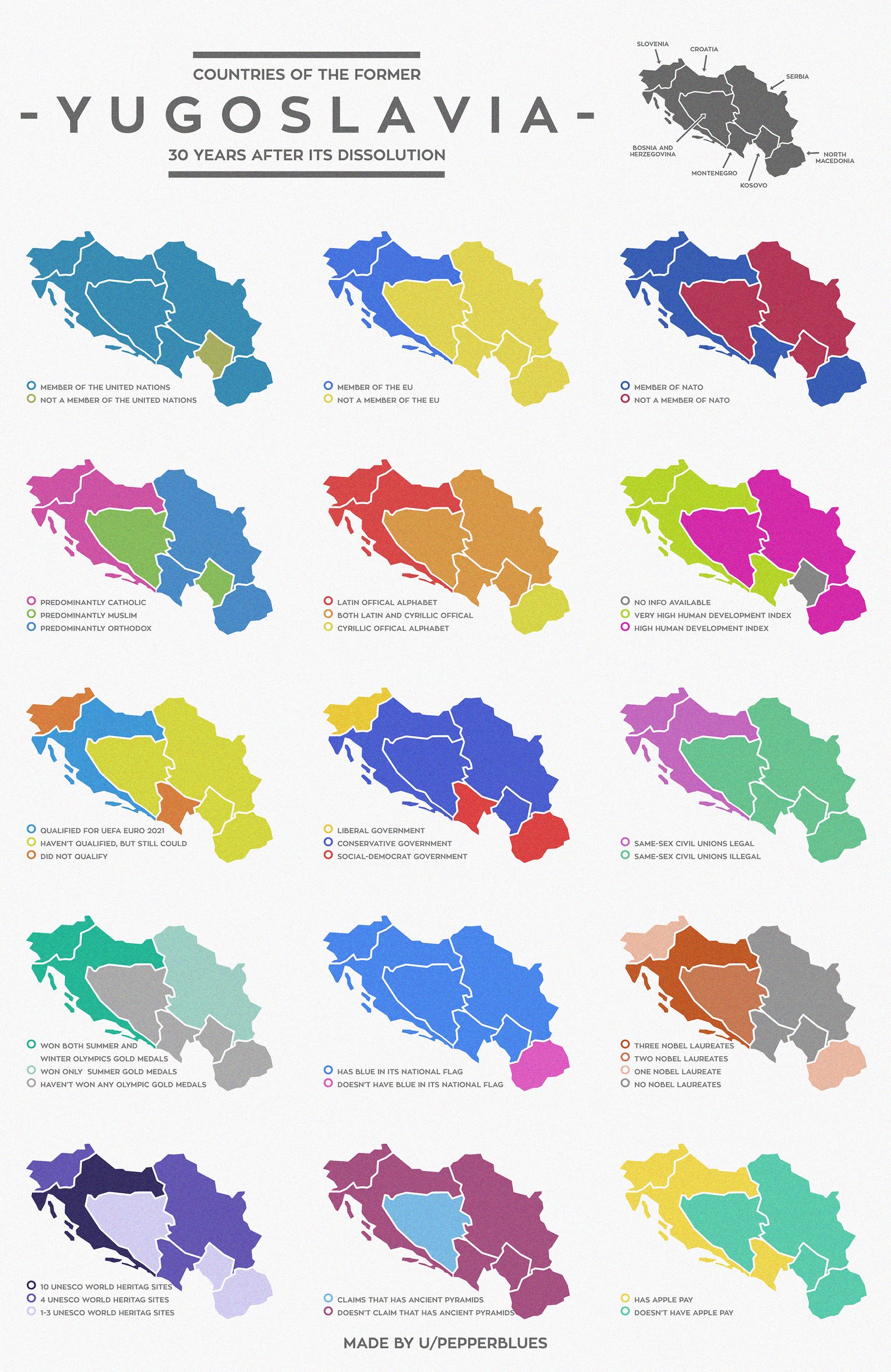 Vivid Maps Countries Of The Former Yugoslavia 30 Years Later T Co 00smic19aw Yugoslavia History Maps
