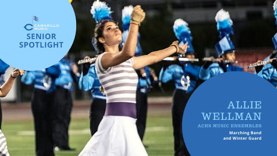 ACHS_M_Boosters's tweet photo. Allie is our guard captain &amp; one of our fall soloists. She will attend Ventura College &amp; to pursue medical coding. She was a Pacific Crest Guard member &amp; hopes to be able to return in 2021. https://t.co/NsttwWZb8k #MakeTheMusicHappen #yagottabelieve #ACHS_2020 #SeniorSpotlight https://t.co/CuD1z04hbM