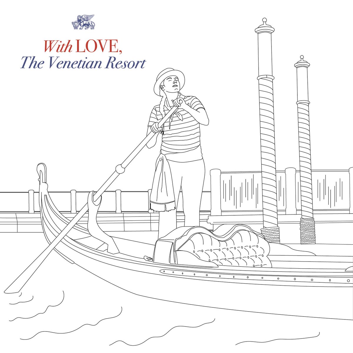 The Venetian Resort Las Vegas On Twitter When In Doubt Go The Gondola Route Create Your Perfect Ride With This Coloring Page Before Your Next Visit