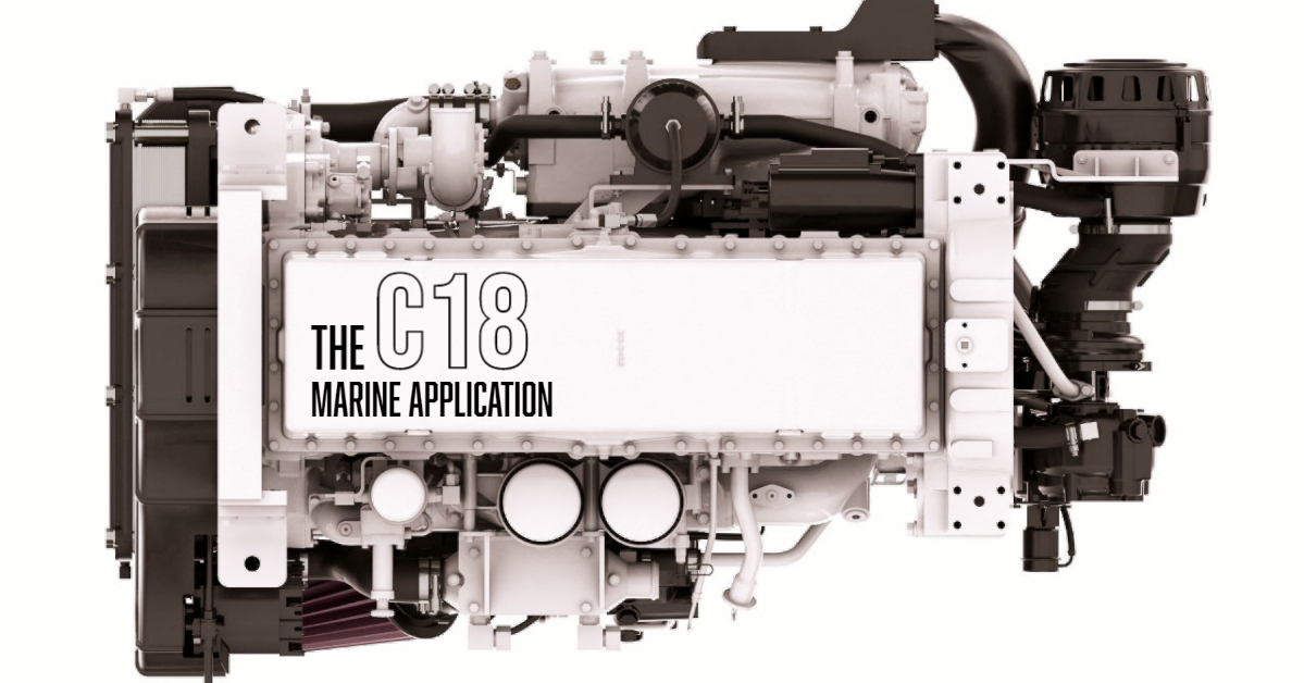 Looking to replace or tune-up your #marineengine ? The C18 is one of the most versatile Cat® engines. This inline 6 cylinder engine has a MEUI fuel system, and has available engine ratings of 1015 & 1150 mhp. #workboats #pleasurecraft #marinemaintenance