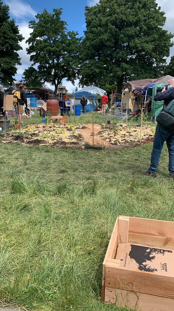 Garden in the back of Cal Anderson Field.
