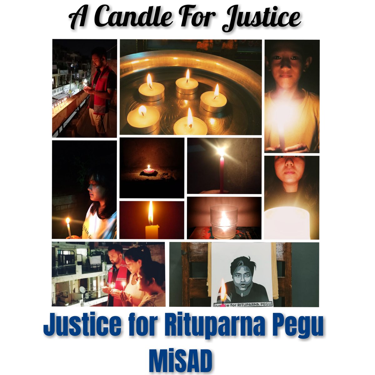 MiSADofficial's tweet photo. @MiSADofficial  today lit a candle in the memory of our brother Rituparna Pegu who lost his life,way ahead of his time &amp; in a manner that breaks our hearts. 
#Justice4RituparnaPegu 
#assam
@sarbanandsonwal @assampolice @thewire_in
@TheQuint https://t.co/Mf0O0yLAX1