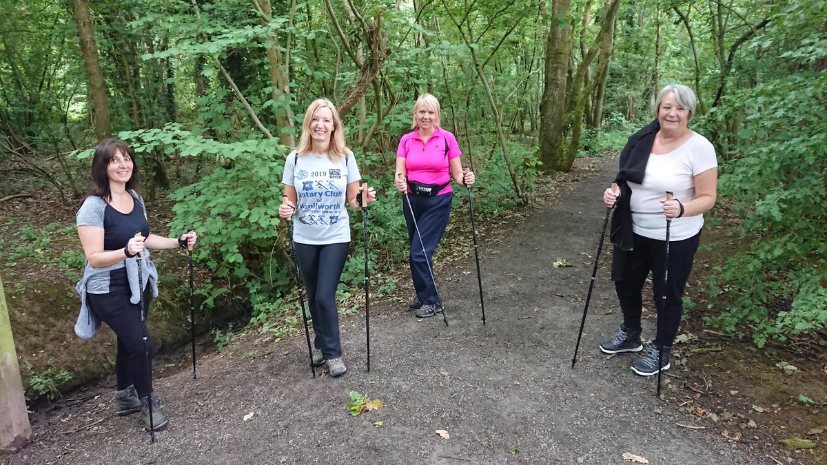Mick_ActiveU's tweet photo. Brilliant to start with socially distanced small group classes today after a 3-month hiatus @BritNordicWalk. We had to dedicate this first session to a basics technique refresh...Two steps forward, half a step back, perhaps - but at least the poles are out and working hard again! https://t.co/FNUPdhS40t