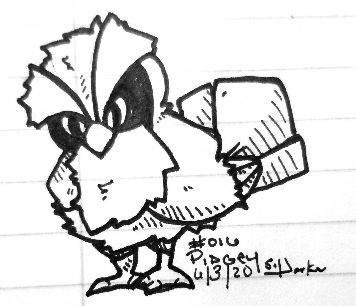 Reverrii_Pixy's tweet image. #DrawEveryPokemon
016 - #Pidgey
#Pokemon
#PokemonArt 
#Drawing