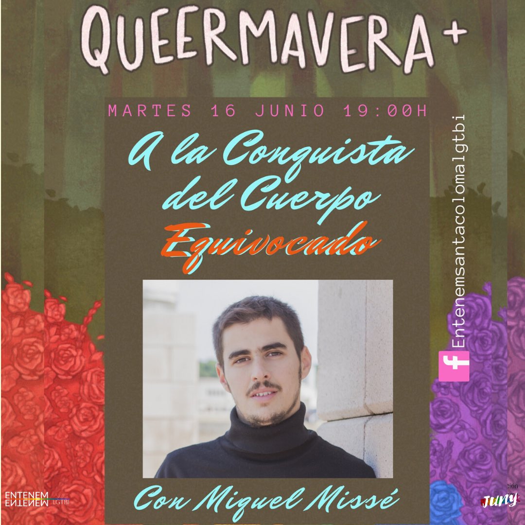 Entenem_SCLGTBI's tweet photo. 🏳️⚧💗 No podíamos acabar nuestras Charlas de #Queermavera sin 𝑴𝒊𝒒𝒖𝒆𝒍 𝑴𝒊𝒔𝒔é, sociólogo, activista trans y autor, entre otros libros, de '𝗔 𝗹𝗮 𝗖𝗼𝗻𝗾𝘂𝗶𝘀𝘁𝗮 𝗱𝗲𝗹 𝗖𝘂𝗲𝗿𝗽𝗼 𝗘𝗾𝘂𝗶𝘃𝗼𝗰𝗮𝗱𝗼'
▶️ El próximo 𝗠𝗮𝗿𝘁𝗲𝘀 𝟭𝟲 𝗮 𝗹𝗮𝘀 𝟭𝟵:𝟬𝟬 𝗵 https://t.co/SV1fotFroY