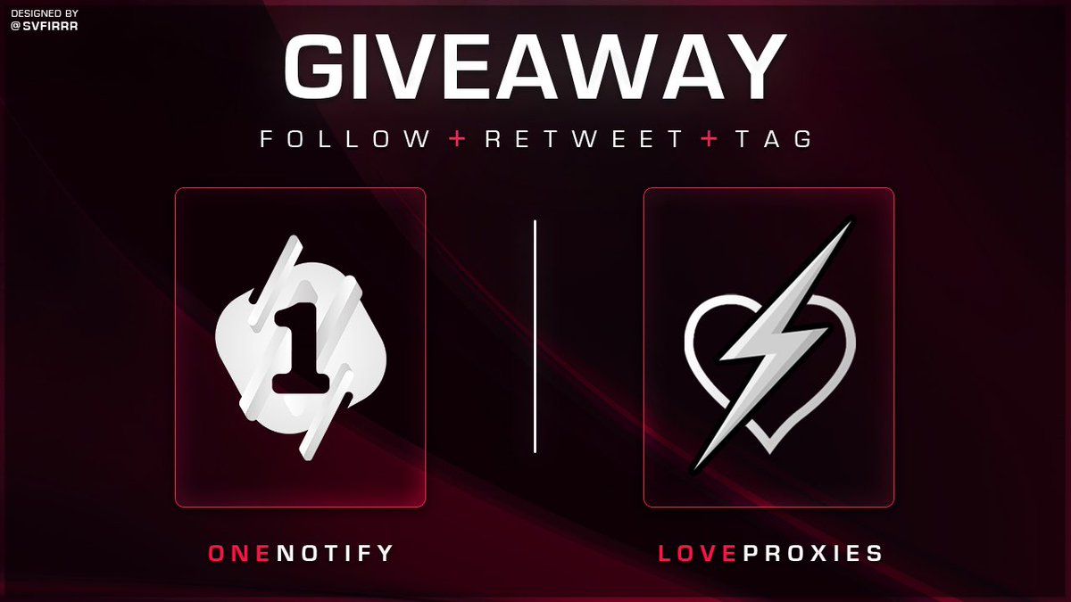 To celebrate 9.000 followers on our Twitter page, we’ve partnered with @LoveProxies to host a giveaway.

- Follow us and @LoveProxies 
- RT
- Tag 2 friends

Prizes:
- 1 x OneNotify Key
- 2 Daily Proxy Packs
- 5 LoveProxies Discord invites

8 winners in total, ending in 48 hours!