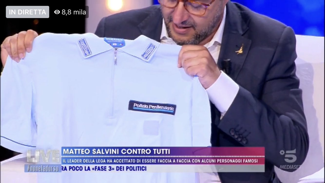 Maglietta polizia penitenziaria sale