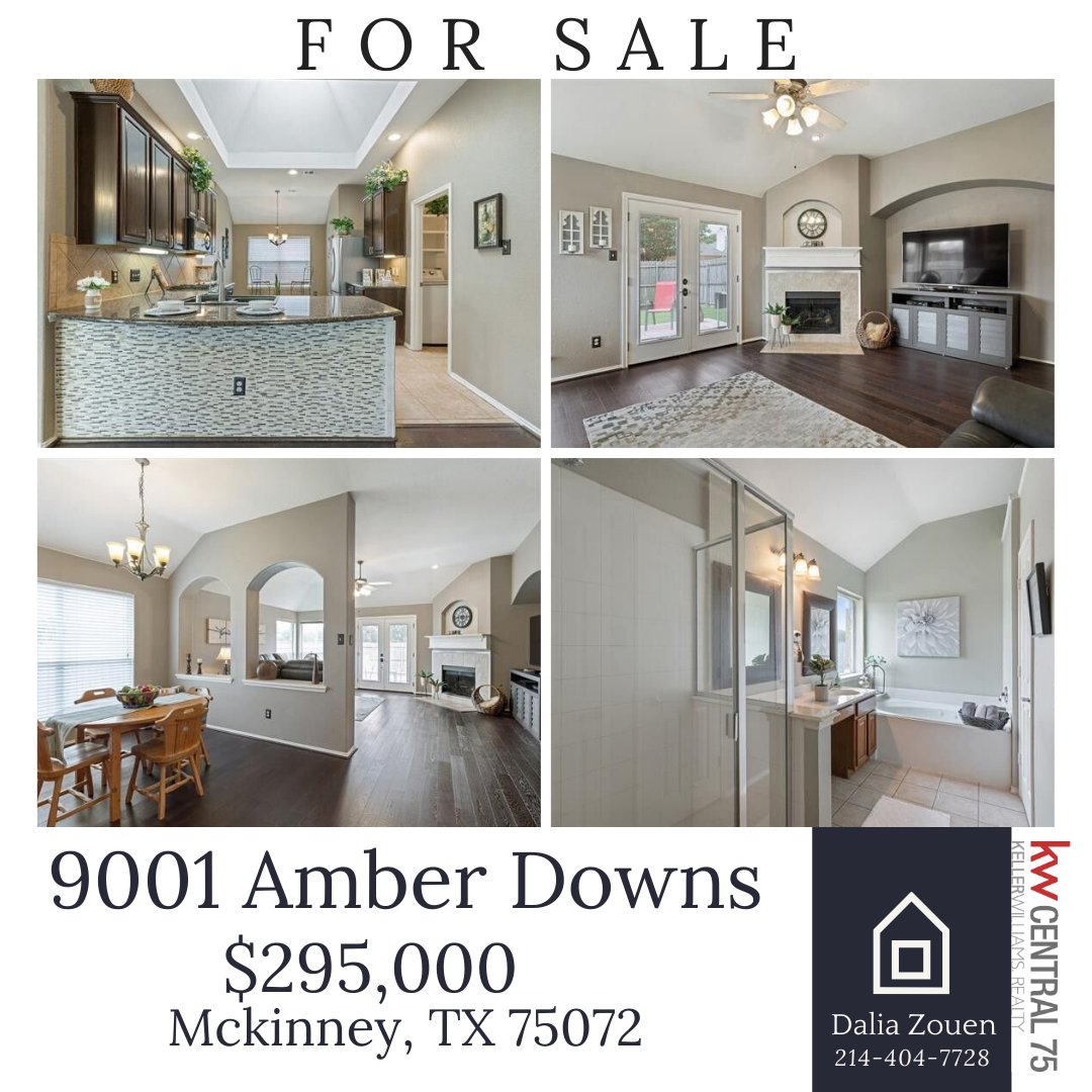 DaliaAndSam's tweet photo. 🎈Home for sale in #Mckinney! 🎈⠀⠀
⠀⠀
Spectacular corner lot home in award-winning Frisco ISD! This beautiful, uniquely accented 3 bedroom, 2 full bath house also includes a formal dining room, breakfast area, formal living room, and family room. 
⠀⠀
214-404-7728! https://t.co/cL6gq5KDwj