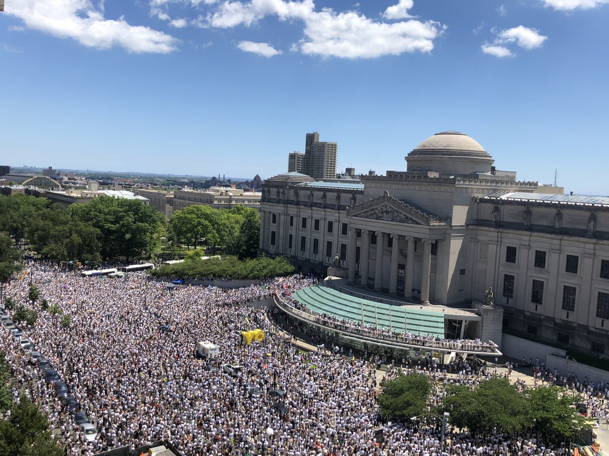 Today, police scanners reported more than 15,000 assembled in Brooklyn for Black trans lives, all wearing white. This is the most important thing I’ve worked on. Thank you.   #brooklynliberation