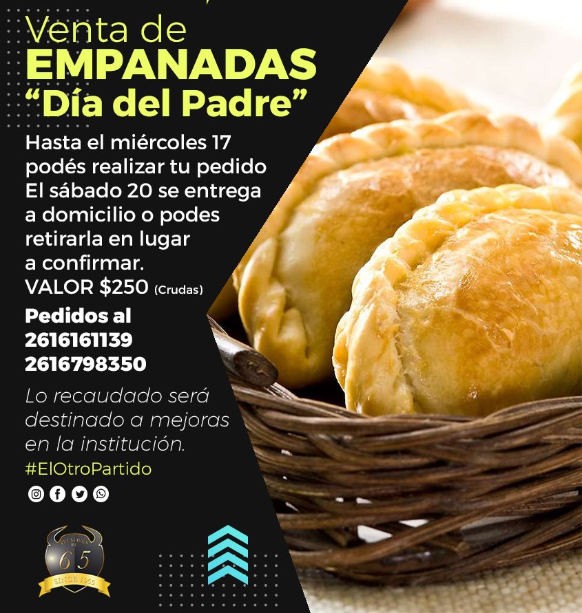 PeumayenRC's tweet photo. Hasta el próximo miércoles podes encargar empanadas y colaboras en mejoras para las instalaciones del #Peuma https://t.co/6KOxeLoTKb