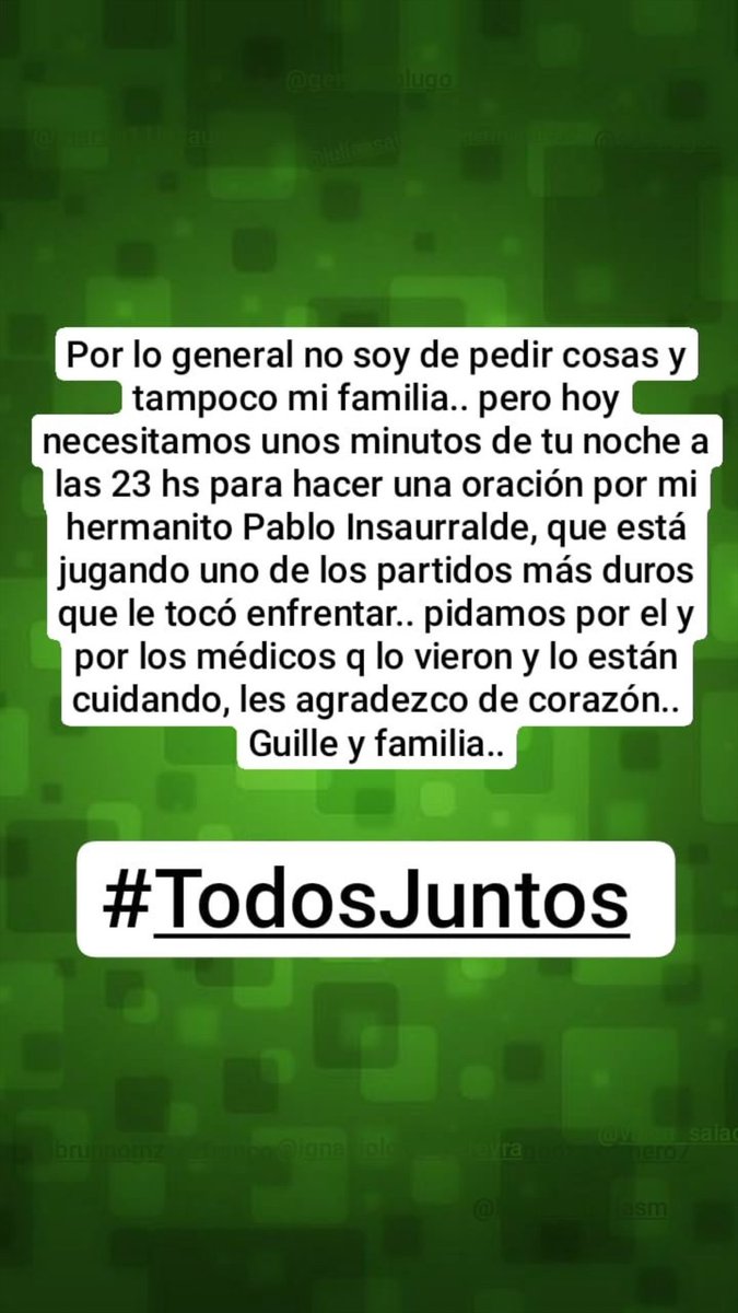 Tisbau17's tweet photo. Un rt ayuda mucho hoy por el mañana por nosotros 🙏💚 https://t.co/xeuBwg2GPP