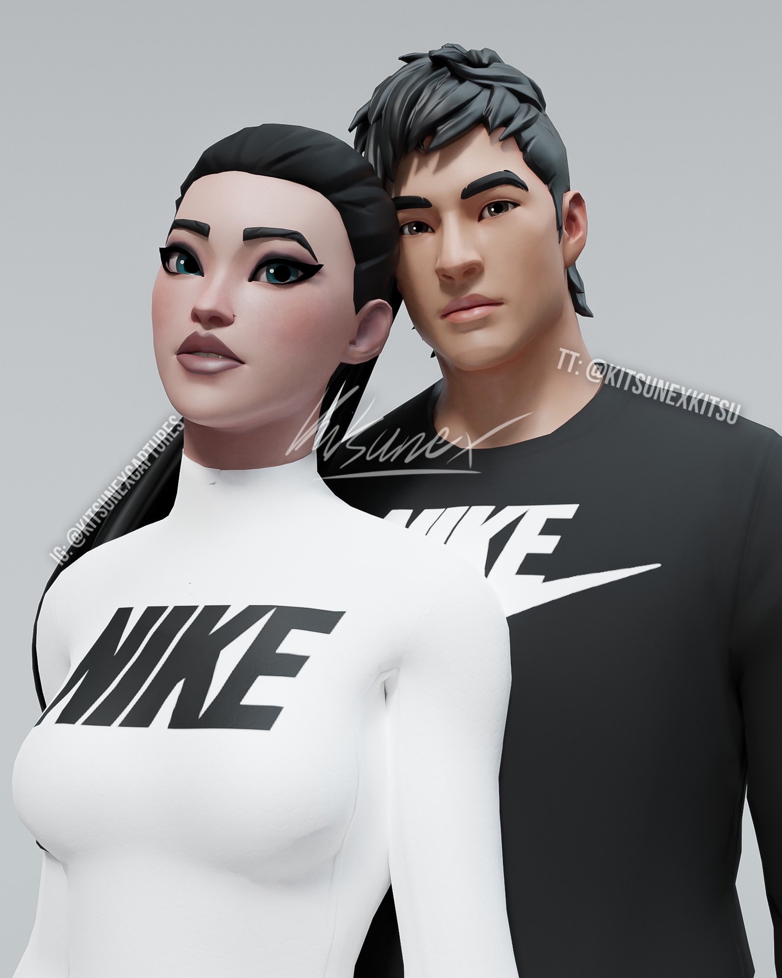 kitsu on Twitter: "simple @Nike skins 🤍🖤 #fortnite #fortnitegfx #fortniterender #3dart #nike https://t.co/WJqKO9aRE1" / Twitter