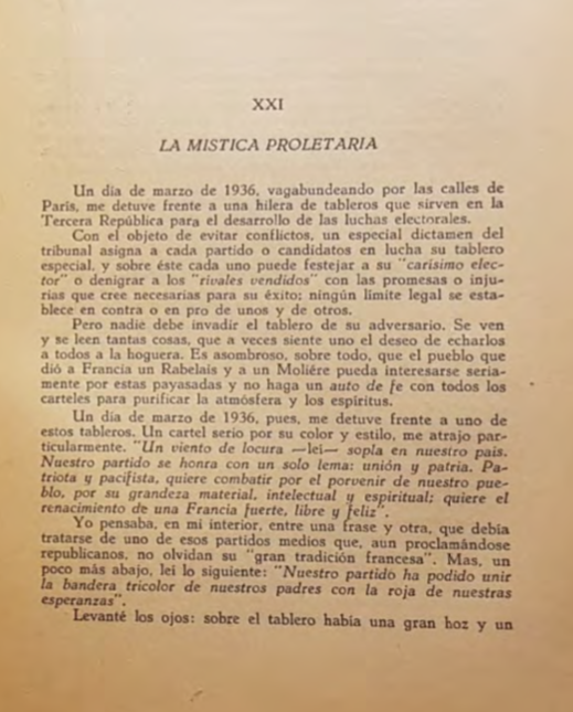 91-La mistica proletaria ....La hoz y el martilleo 1936 tenía tomado los lugares de reunión de los franceses