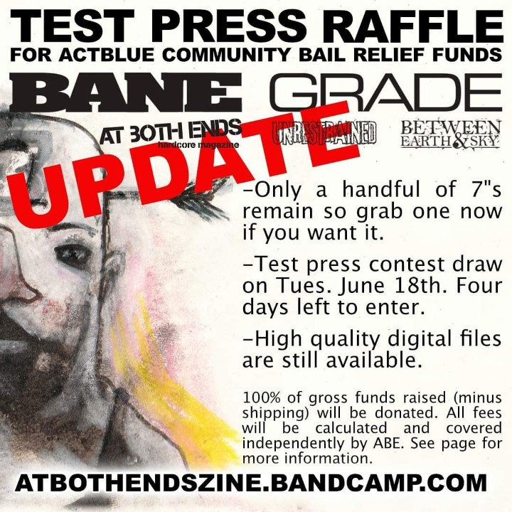 Just a few 7"s left, and still time to get in on the test press raffle!!