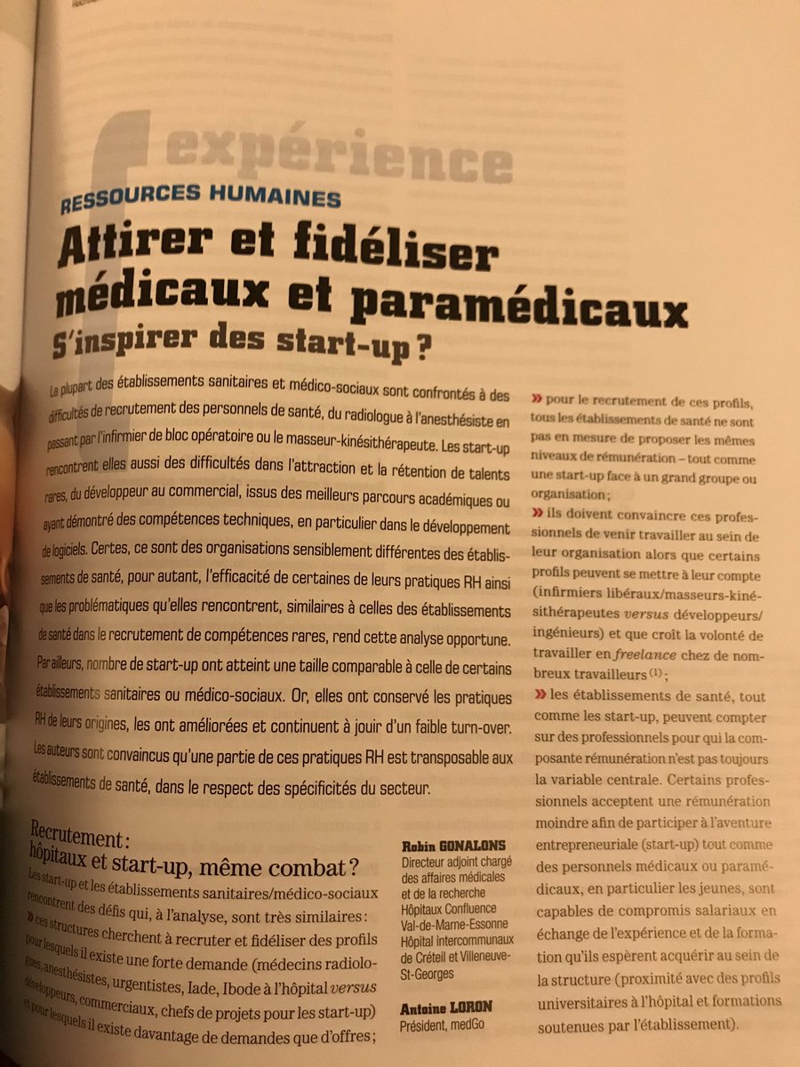 c_triballeau's tweet photo. Les campagnes de valorisation de la marque employeur du @chu_angers : « Adopte un PU-PH, Céline choisit son internat, SuperCHU, supersoignants »... citées en exemples dans @revue_gh par @Robgonalons et @_medGo_ https://t.co/o1IiNI1ORU