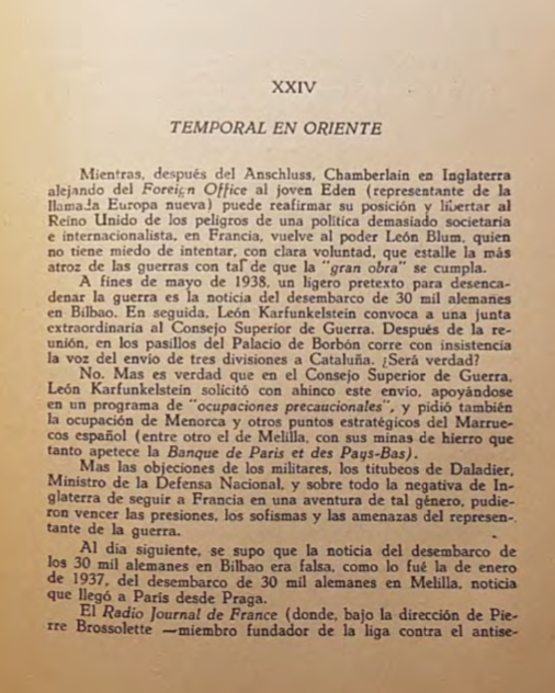 101- ¡Temporal en Oriente !Inglaterra se aleja de los bolches-judeos pero no sabían q ya estaban infiltrados x <<lagartos y serpientes>> el hebreo León Blum no tiene miedo d intentar, con clara voluntad, q estalle la más atroz d las guerras con tal d q la gran obra se cumpla.