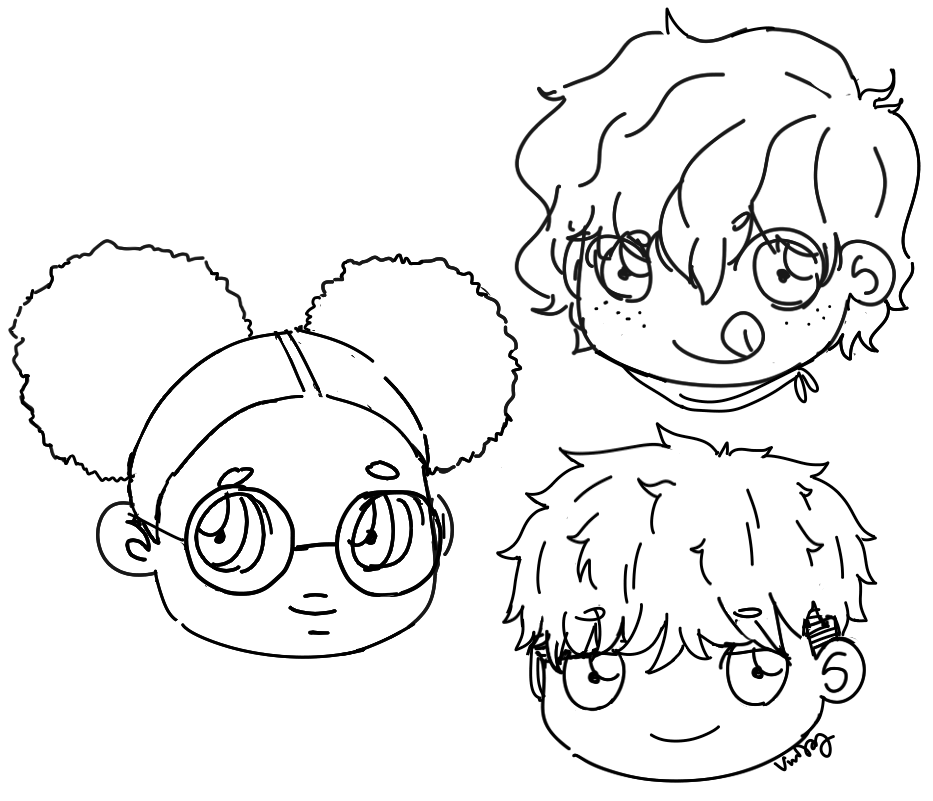 melonbao's tweet photo. my #oc trio :) charles, dexter, and imani 💕💕 https://t.co/iAivpNvVOx