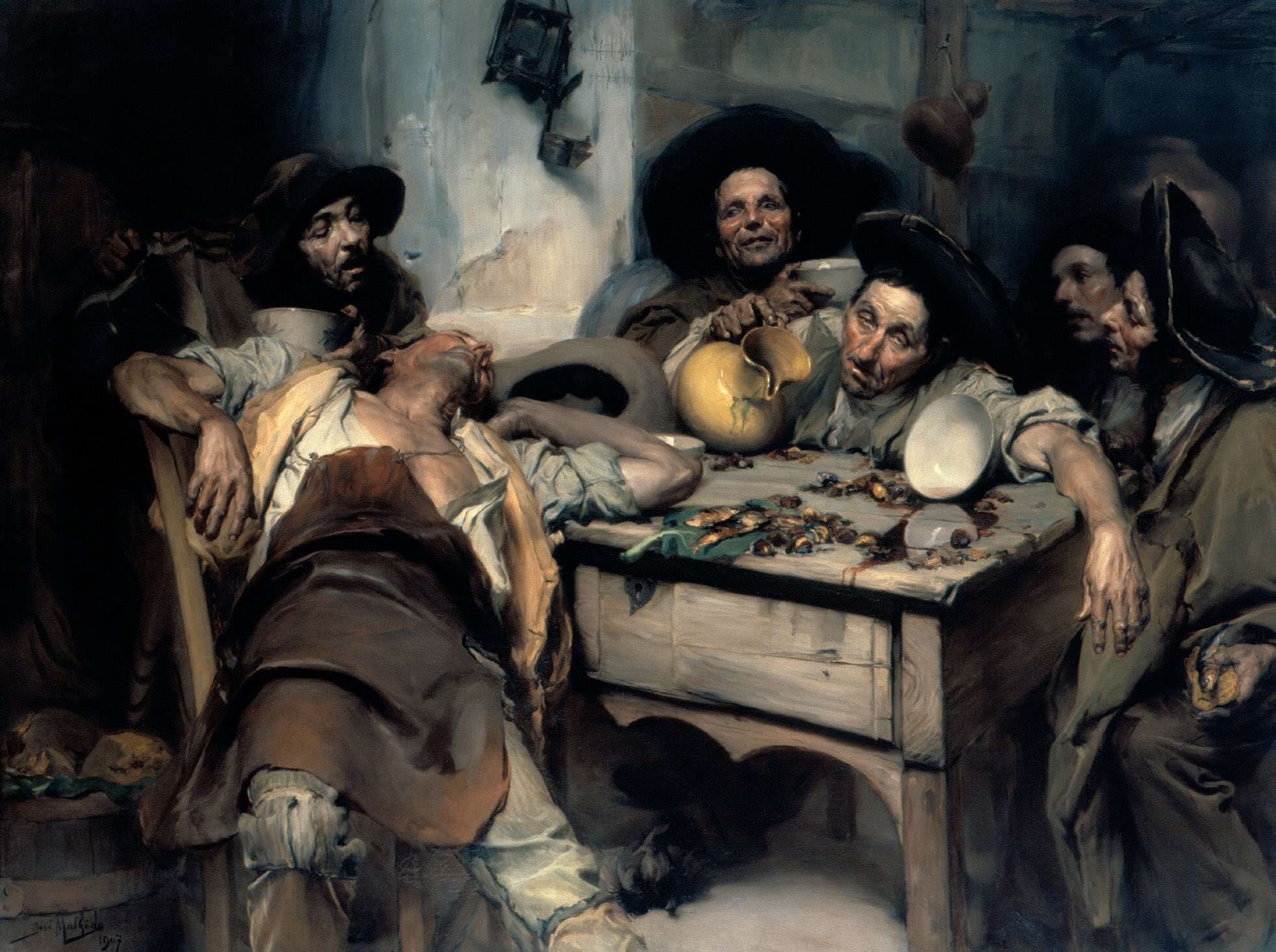 Historia del Arte on Twitter: "“Los borrachos” es una pintura de del  artista portugués, José Malhoa de 1907. https://t.co/5rjyCh9TVs" / Twitter