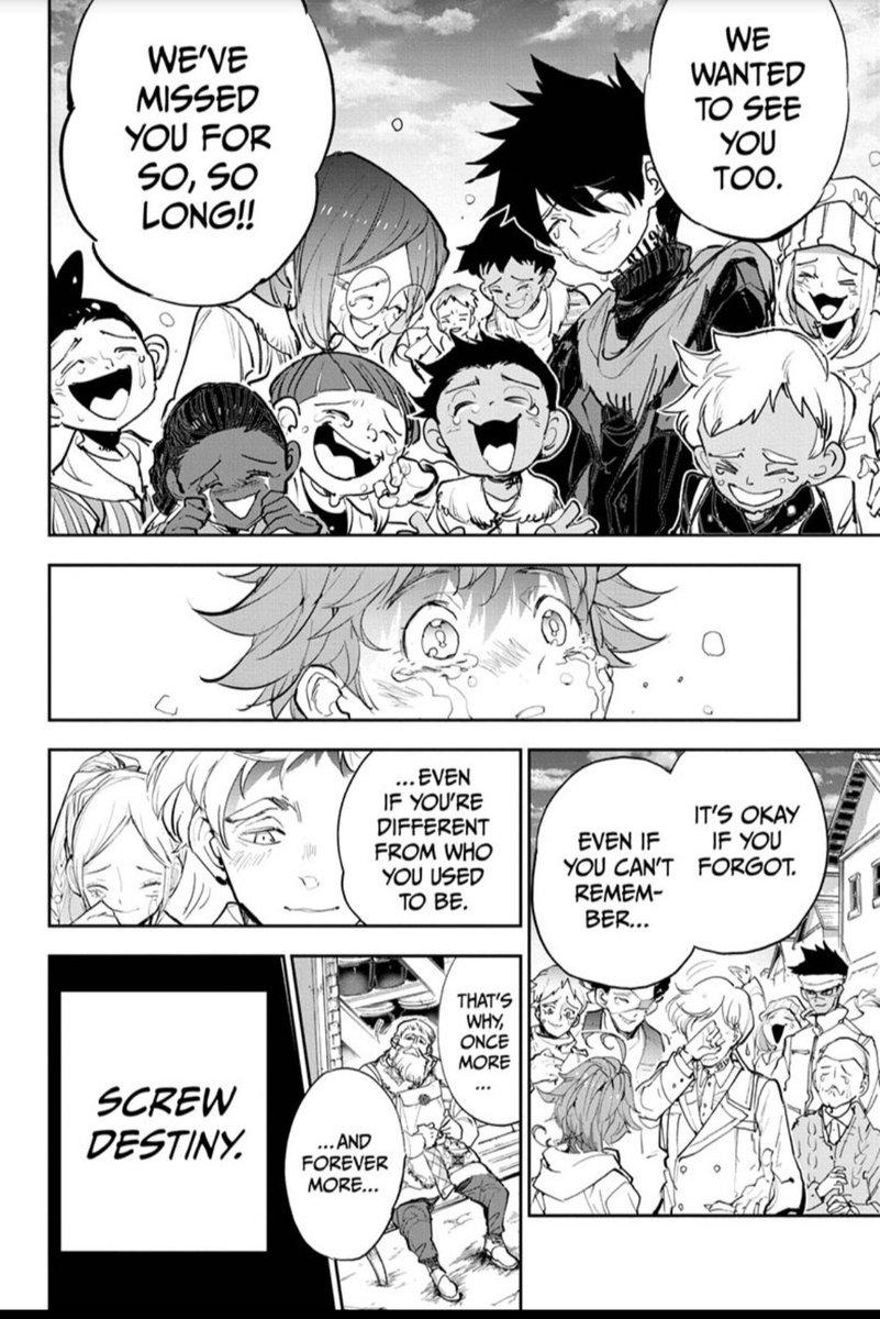 PhantomTroupe11's tweet image. **PROMISE NEVERLAND SPOILS**

Thank you Shirai-sensei and Demizu-sensei for bring this story to us I'll always cherish the adventures and lessons from Emma and her family for ever.
#PromisedNeverland #chapter181 #Manga