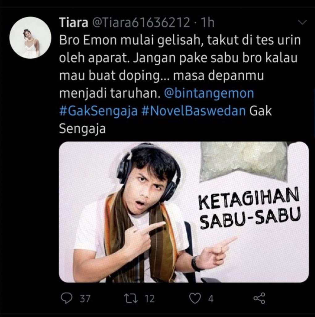 ramydhia's tweet photo. Setelah bikin video kritik atas tuntutan JPU kasus Novel Baswedan, Bintang Emon difitnah.

Mungkin kita pikir, "dih gak jelas bgt fitnahnya, gak rapi, gak bakal ada yg percaya lah!"

tp tau gak, bahkan diisengin kayak gini tuh bisa ngaruh banget buat public figure?

--a thread-- https://t.co/TTLq22EzPt