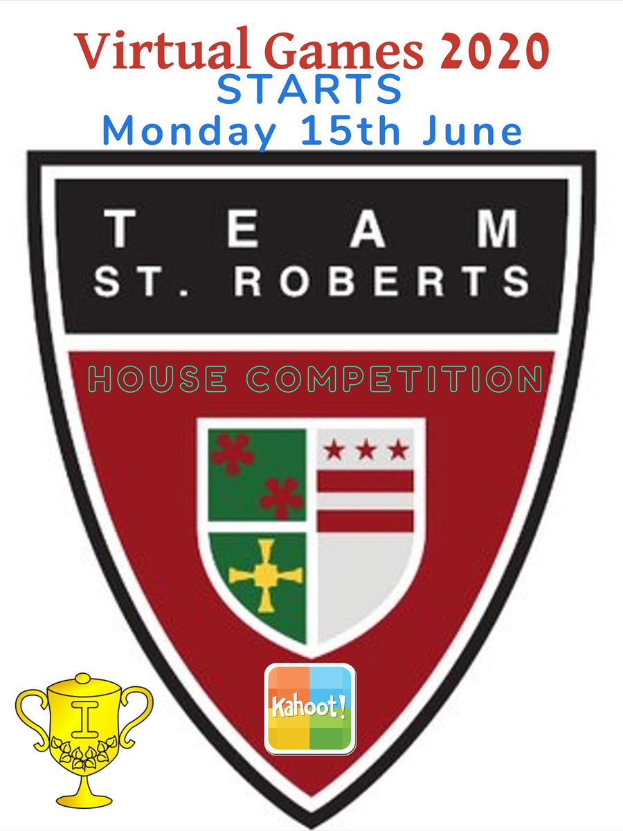 TeamStRoberts's tweet photo. Our Virtual School Games start Monday 15th June. Opening Ceremony this week. Kahoot Olympics quiz and Olympic Oath. 

https://t.co/hGFttbqQZw https://t.co/83UzQFKV4h