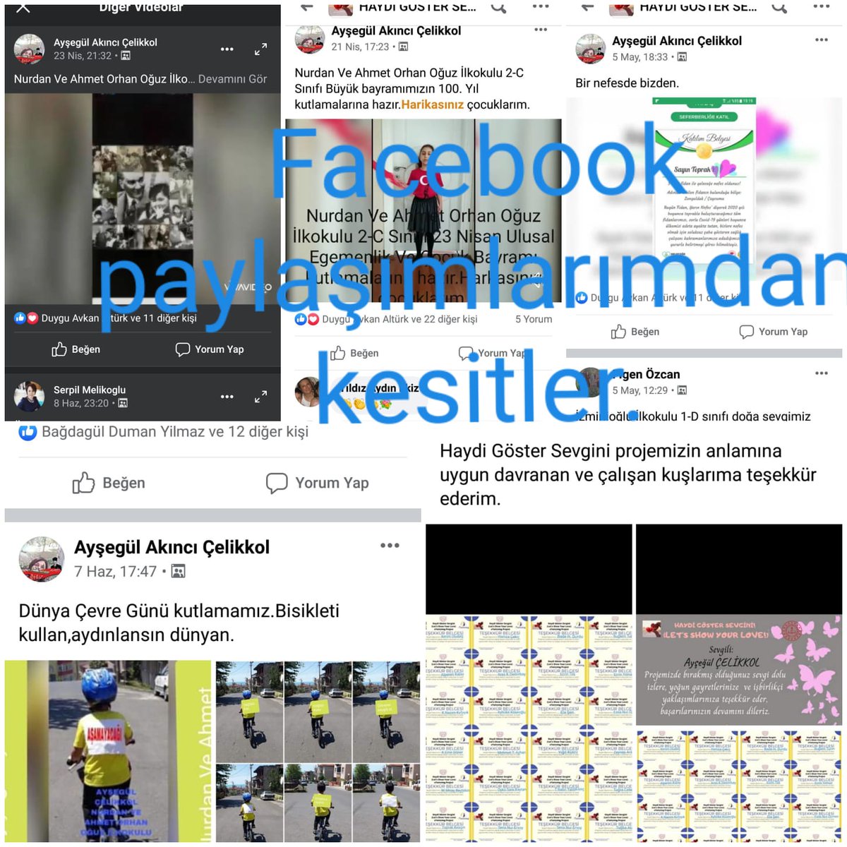 Ayşegül ÇELİKOL hocamıza projemize sundukları katkılar için çok teşekkür ederiz :)