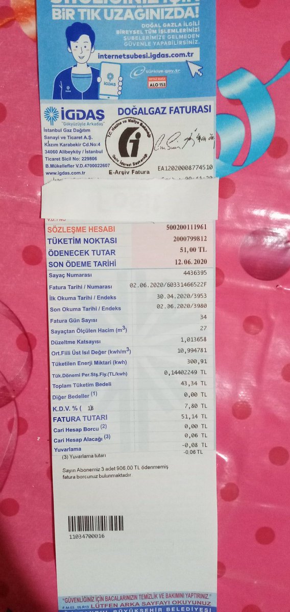 Arkadaşlar bir kardeşimiz var faturasını dogalgazini ödeyememiş lütfen elimizden geldiği kadar yardımcı olalım. Çok zor durumda calismiyorda.