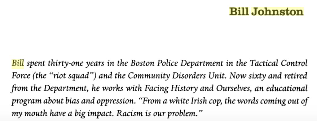 171/ "People in the community used to think it was going to be great when Blacks and gays and women are in the force. [But they were] teaching that institutional loyalty over personal integrity. If people show moral courage, we don’t give them awards. We ... call them 'rats.'"